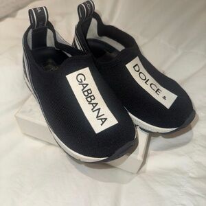 Dolce & Gabbana Kids Black and White Sneakers